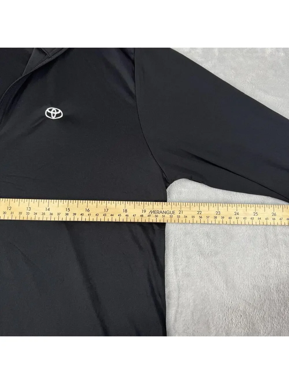 Toyota Team 365 Quarter Zip Pullover Black Size M Auto Car Performance Stretch - Picture 6 of 8